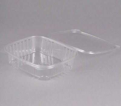 AD24 24 OZ CLEAR GENPAK HINGED CONTAINER